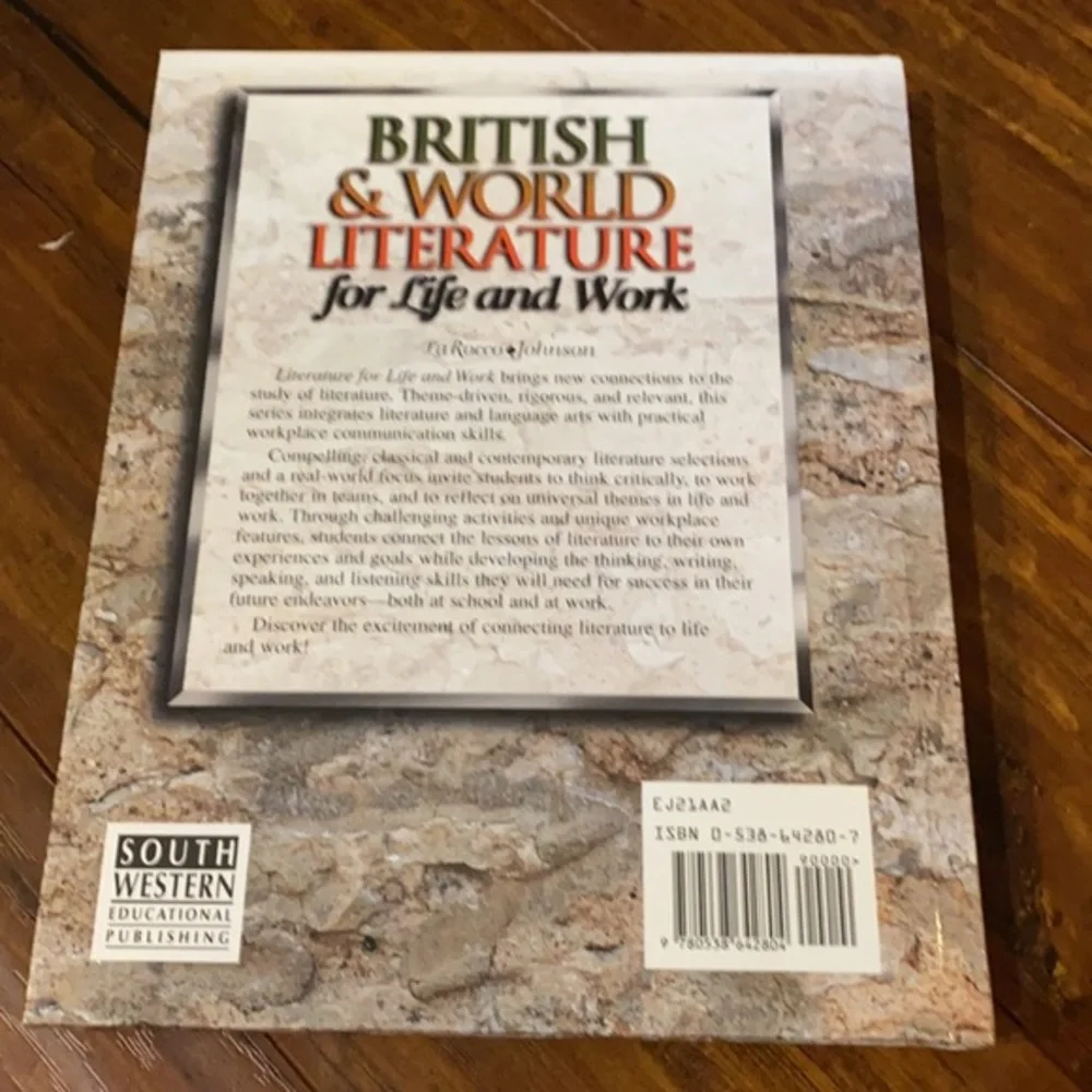 British & World Literature Life & Work Grade 12 Homeschool Textbook Hardcover